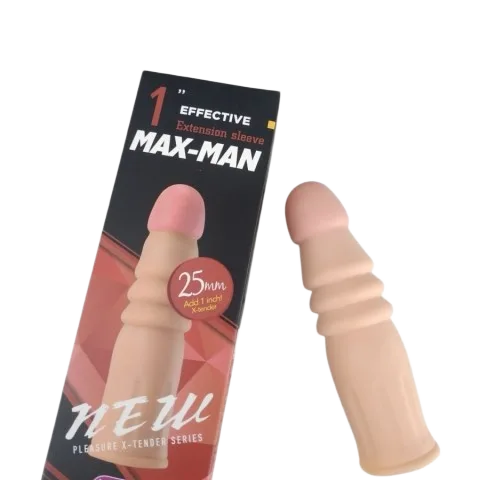 Max-man Silicone Premium Condoms Extended Length 2.5cm Men