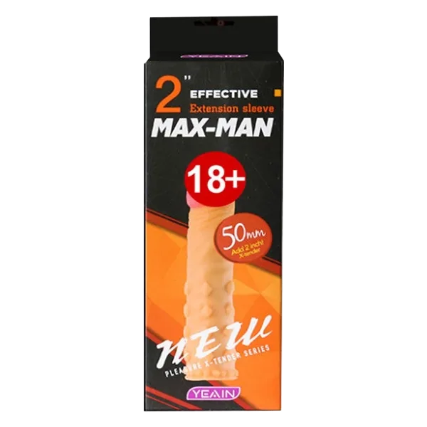 Maxman Silicon Spiked 5cm Extra Length Condom Pack