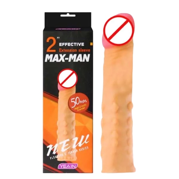 Maxman Silicone 2-Inch Soft Penis Extender Condom