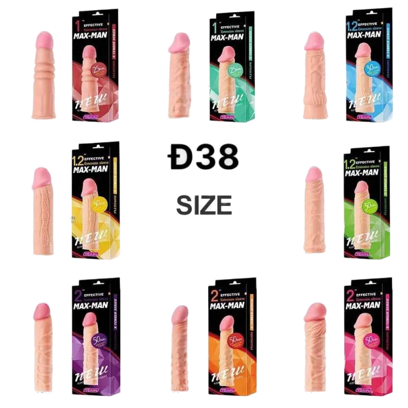 Maxman Silicone Penis Extender Condom Multiple Styles