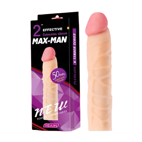 Maxman Textured 5cm Extension Condom Delay Lasting