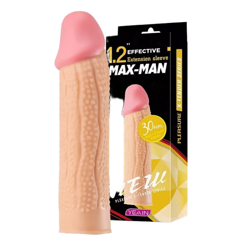 Maxman Textured Size Enhancing Condom for Strong Performance