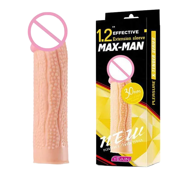 Maxman Yeain Super Ribbed 3cm Extension Condom USA Brand