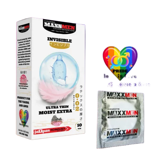 Maxxmen Invisible 0.02mm Japanese Thin Silicone Condoms
