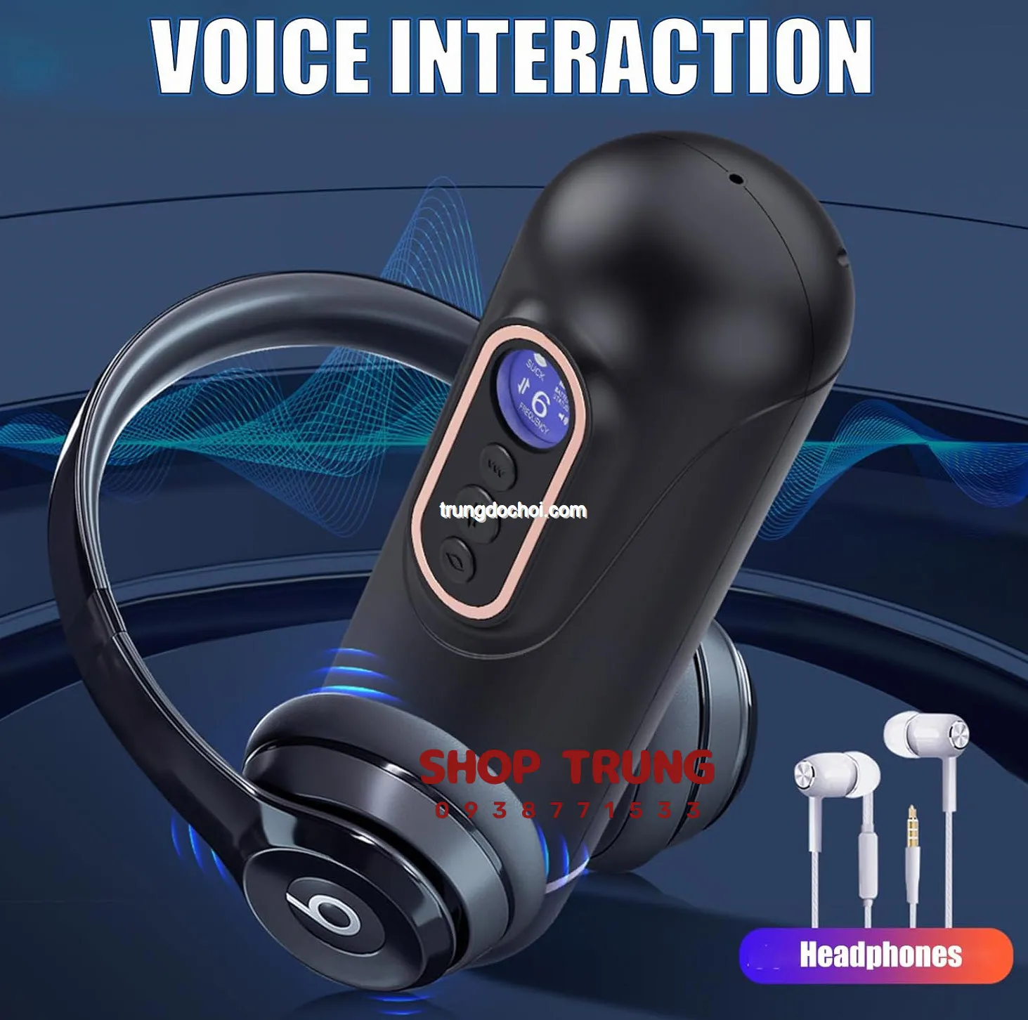 Automatic Suction Vibration Male Masturbator 9 Modes Heat — photo 6