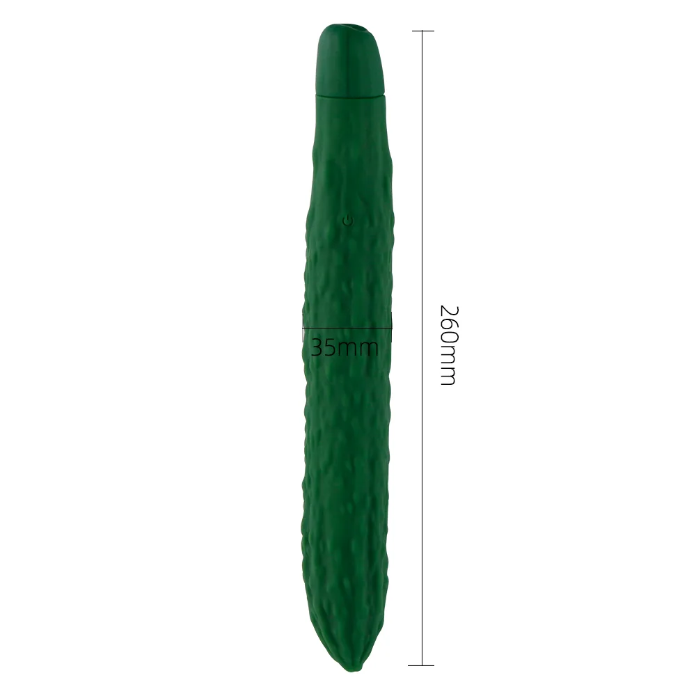 Wiston Cucumber G-Spot Silicone Vibrator 10 Speed Powerful Massage Toy — photo 3