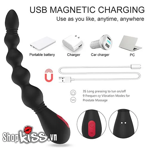 S-Hande VINS Anal Beaded Vibrating Prostate Massager — photo 7