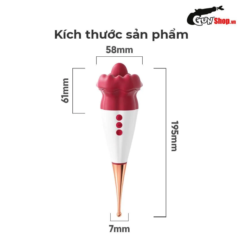TQG III Red Tongue Massager Intense Clitoral Stimulation Silicone — photo 2