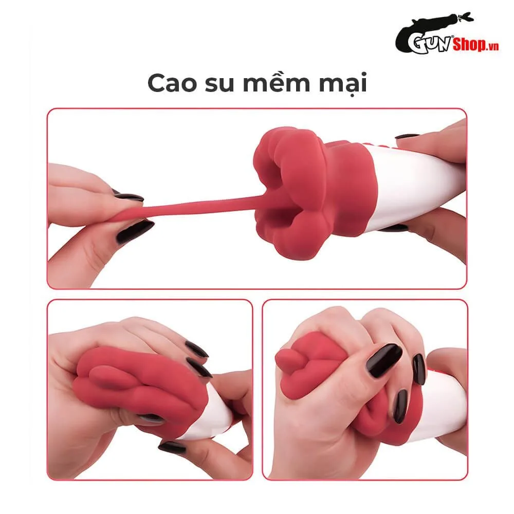 TQG III Red Tongue Massager Intense Clitoral Stimulation Silicone — photo 3