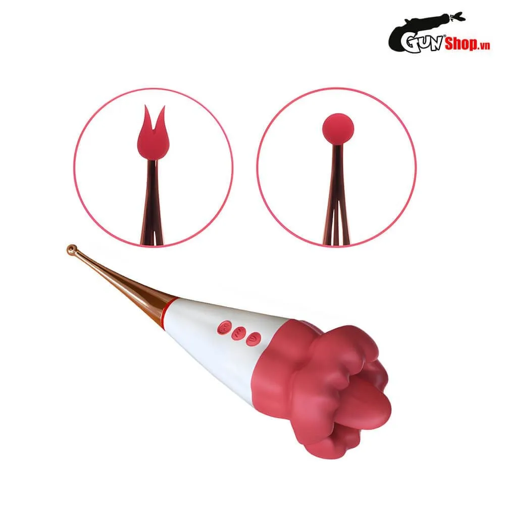 TQG III Red Tongue Massager Intense Clitoral Stimulation Silicone — photo 4