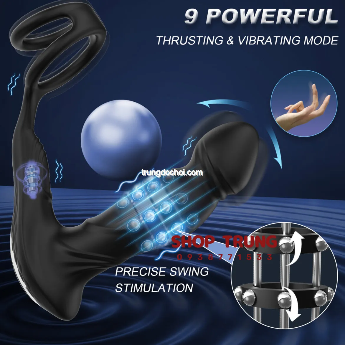 Advanced App Controlled Prostate Massager 9 Modes Soft Silicone — photo 7