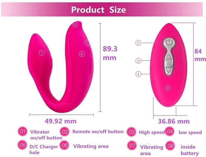 WoYes Dual-Head Vibrator Japanese Technology Sleek Pink Design — photo 4