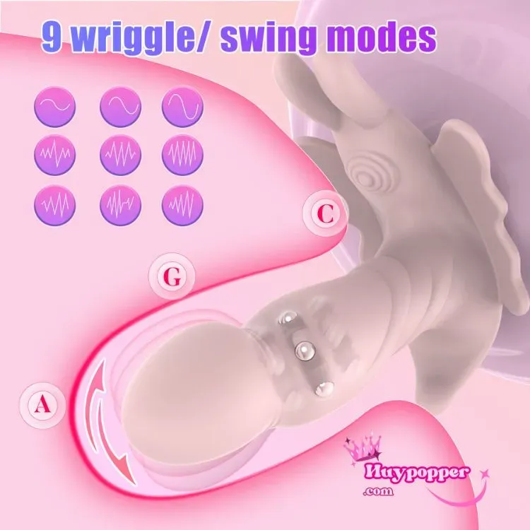 Remote control butterfly vibrator with rotator pulsator — photo 2