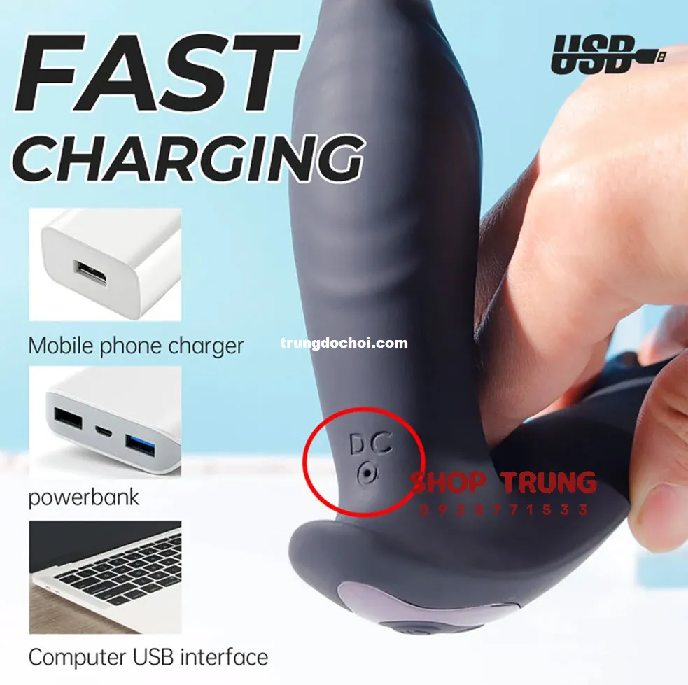 Anal Vibrator Key Shape USB Rechargeable Soft Silicone — photo 4