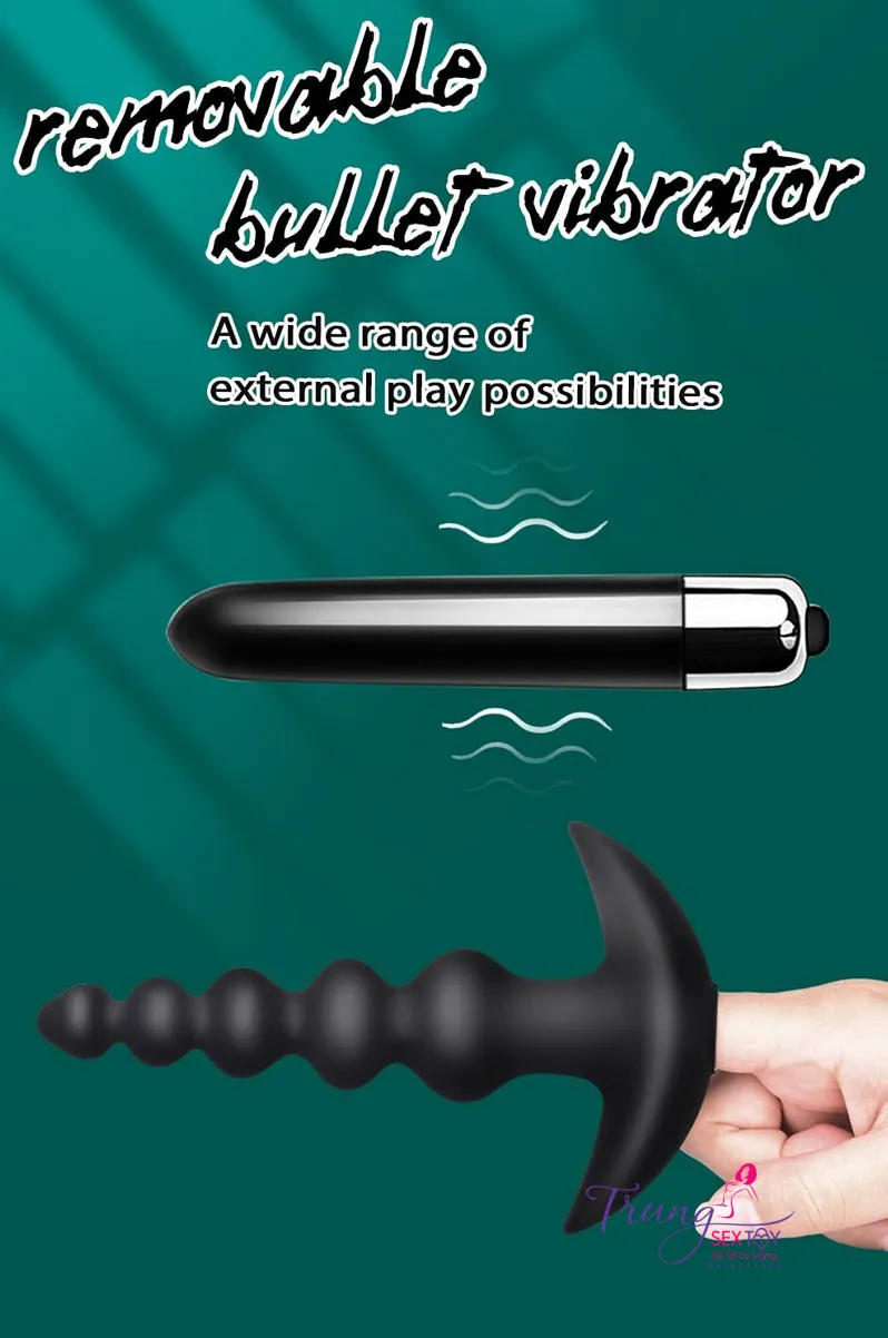 Portable Bead-Shaped Anal Vibrator Handheld Pleasure Toy — photo 2