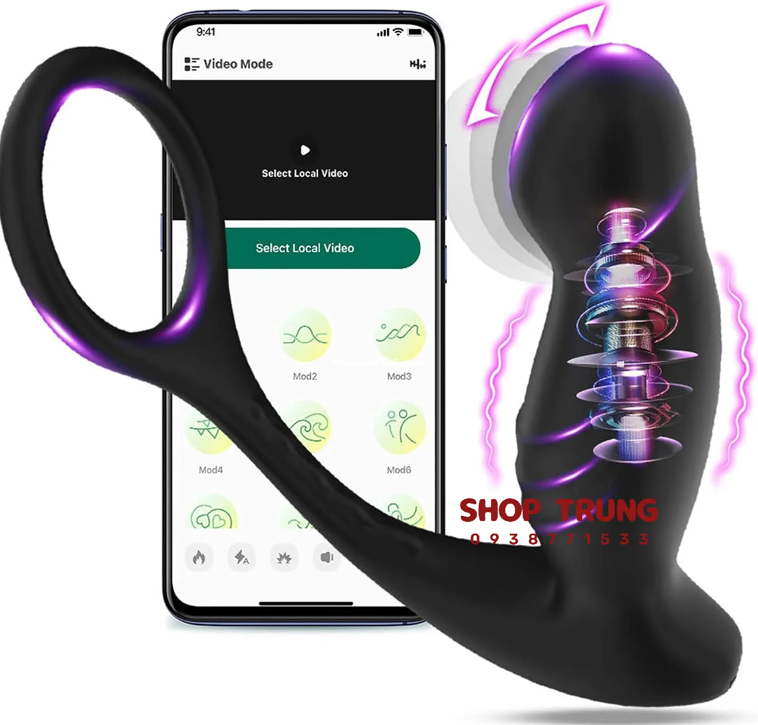 Silicone Anal Vibrator Remote Control Multi-Speed 11.4cm — photo 5