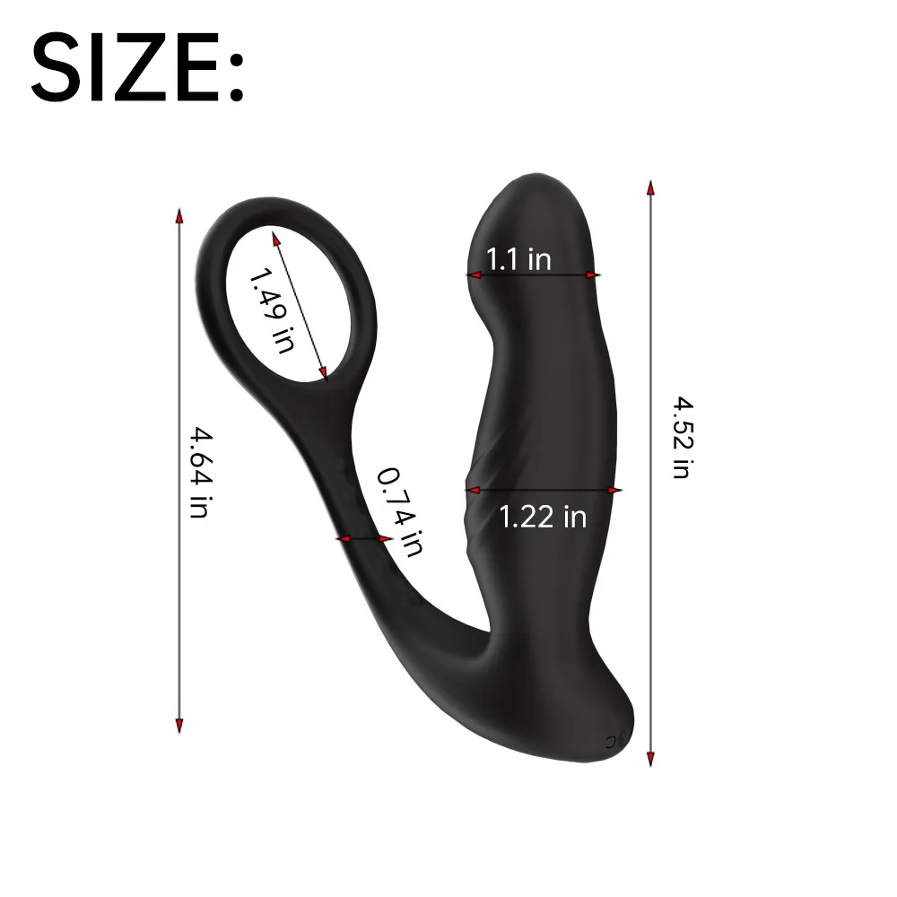 Prostate Massager Remote App Control Soft Silicone 11.4cm — photo 2