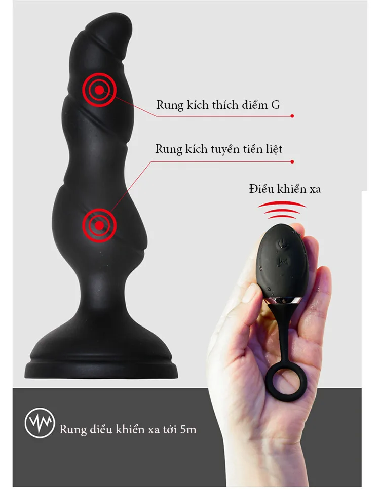 Strong Remote Control Anal G Spot Vibrator HM25 Pro Stimulator — photo 3