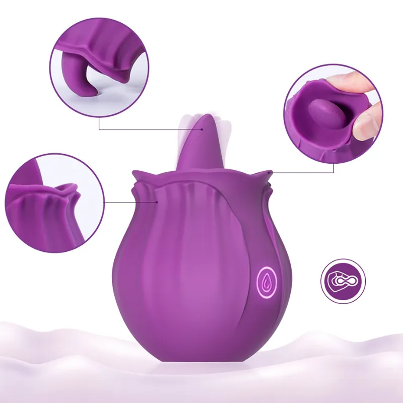 Omysky Rose Shaped G-Spot Vibrator Soft Silicone — photo 2
