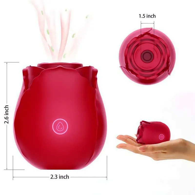 Omysky Rose Shaped G-Spot Vibrator Soft Silicone — photo 5