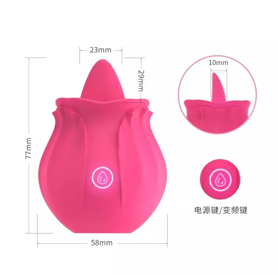 Omysky Rose Shaped G-Spot Vibrator Soft Silicone — photo 7