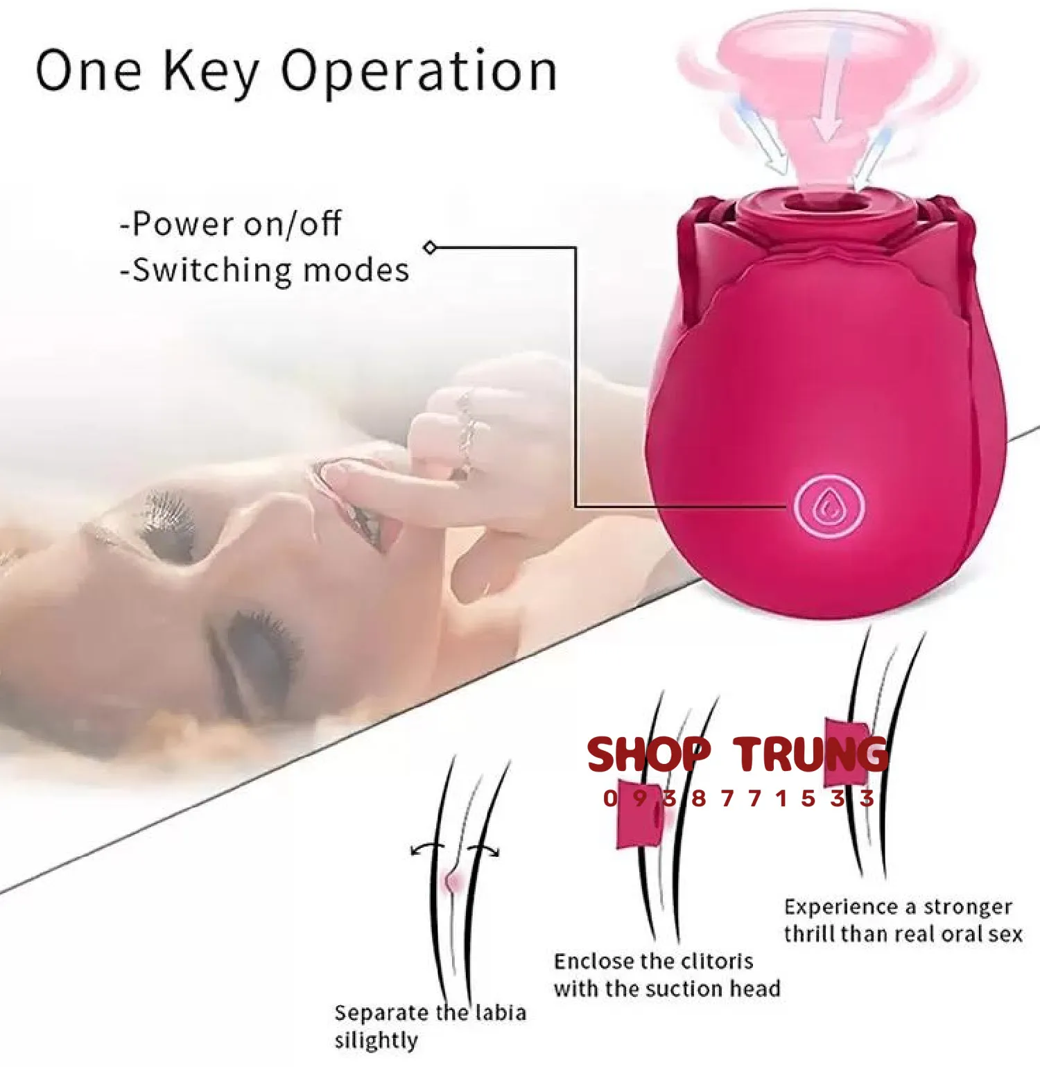 Omysky Rose Vibrator G-Spot Silicone Soft Rechargeable Intense — photo 6