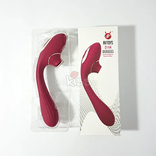 Dina Dual Function Vibrator + Suction Pleasure Device — photo 3