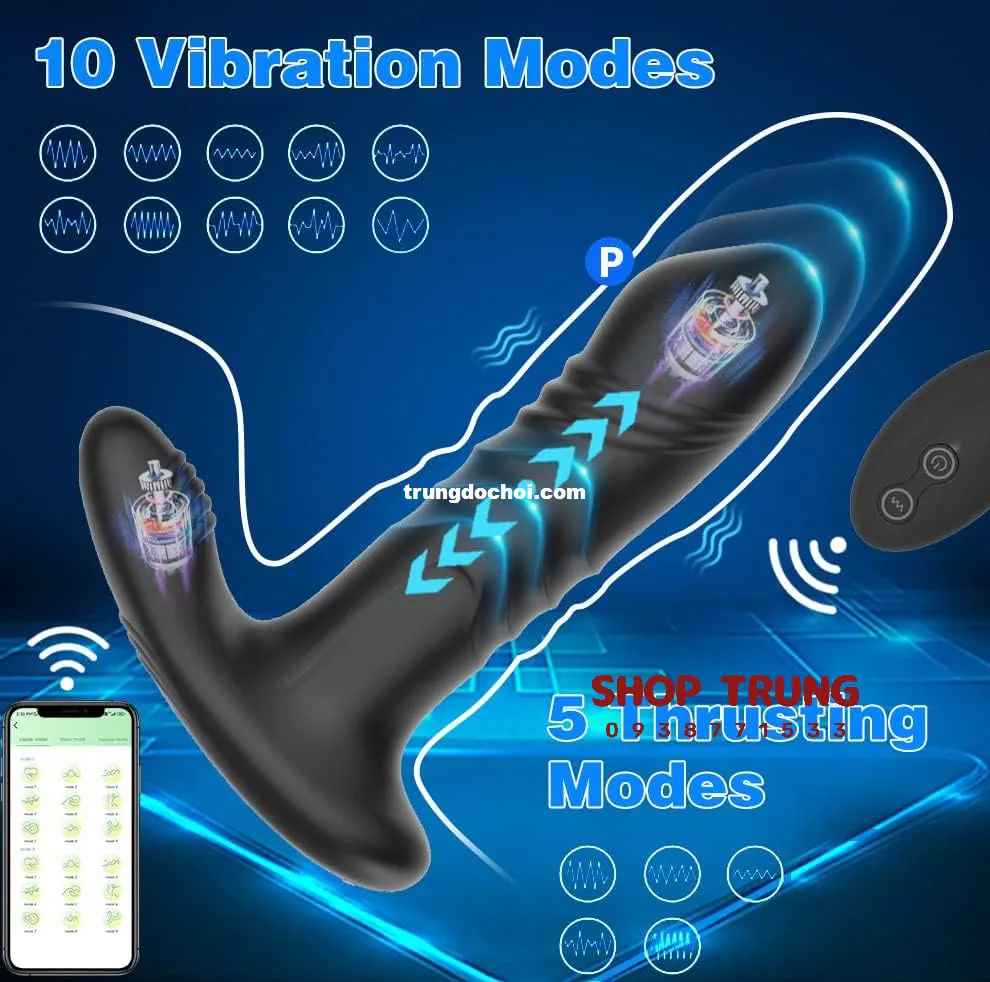 Rechargeable Multifunctional Anal Vibrator with Remote Control — photo 2