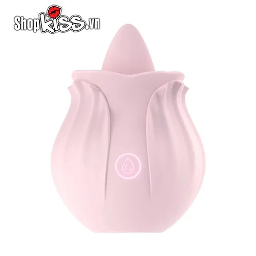 OMYSKY Rose-Shaped Clitoral Licking Vibrator Cute Pink — photo 5