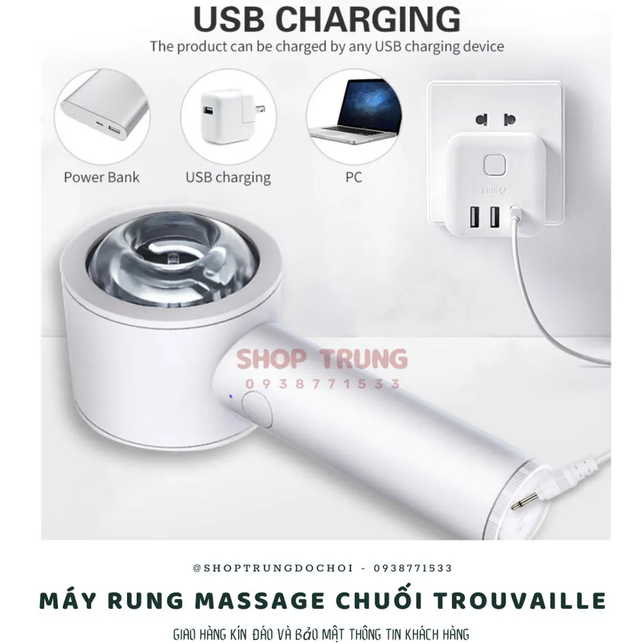 Trouvaille 6-Speed Rechargeable Powerful Massage Toy — photo 3