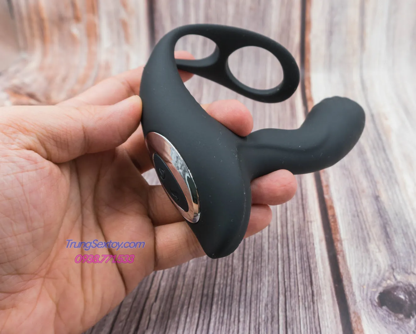3-in-1 Prostate Massage Vibrator Heat Cock Ring Ball Loop — photo 3