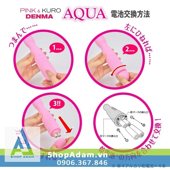 Pink & Kuro Denma Aqua Waterproof Mini Clitoral Vibrator Japan — photo 3