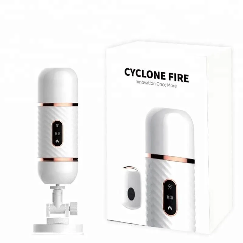 Cyclone Fire Heated Vibrating Thrusting Dildo 18cm — photo 3