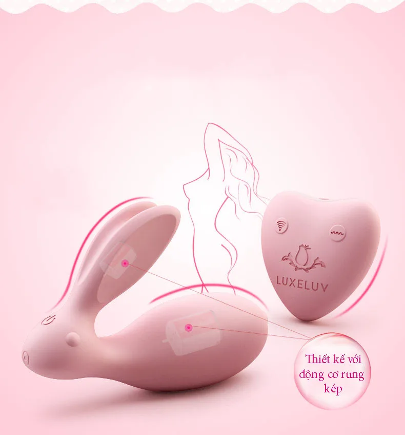 MS15A Rabbit Shaped G-Spot Vibrator Silicone ABS Dual Motor — photo 3
