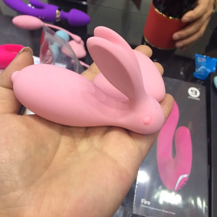 MS15A Rabbit Shaped G-Spot Vibrator Silicone ABS Dual Motor — photo 4