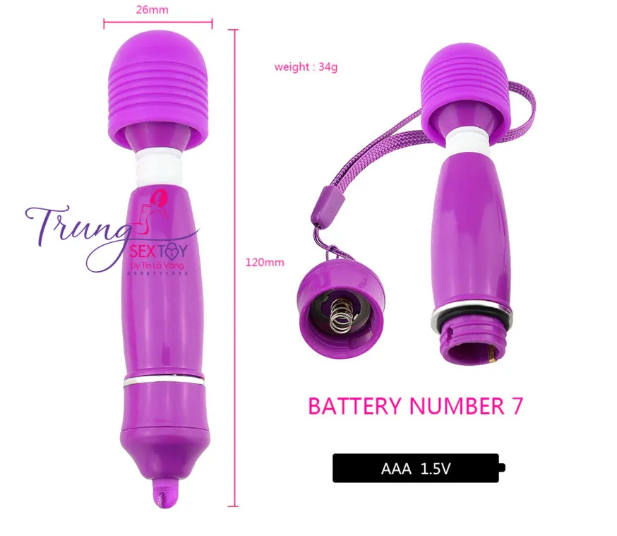 Mini Wand Extreme Powerful Clitoral Vibrator for Female Orgasm — photo 2