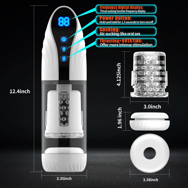 Tonardo Multifunction Rotating Suction Male Masturbator — photo 4