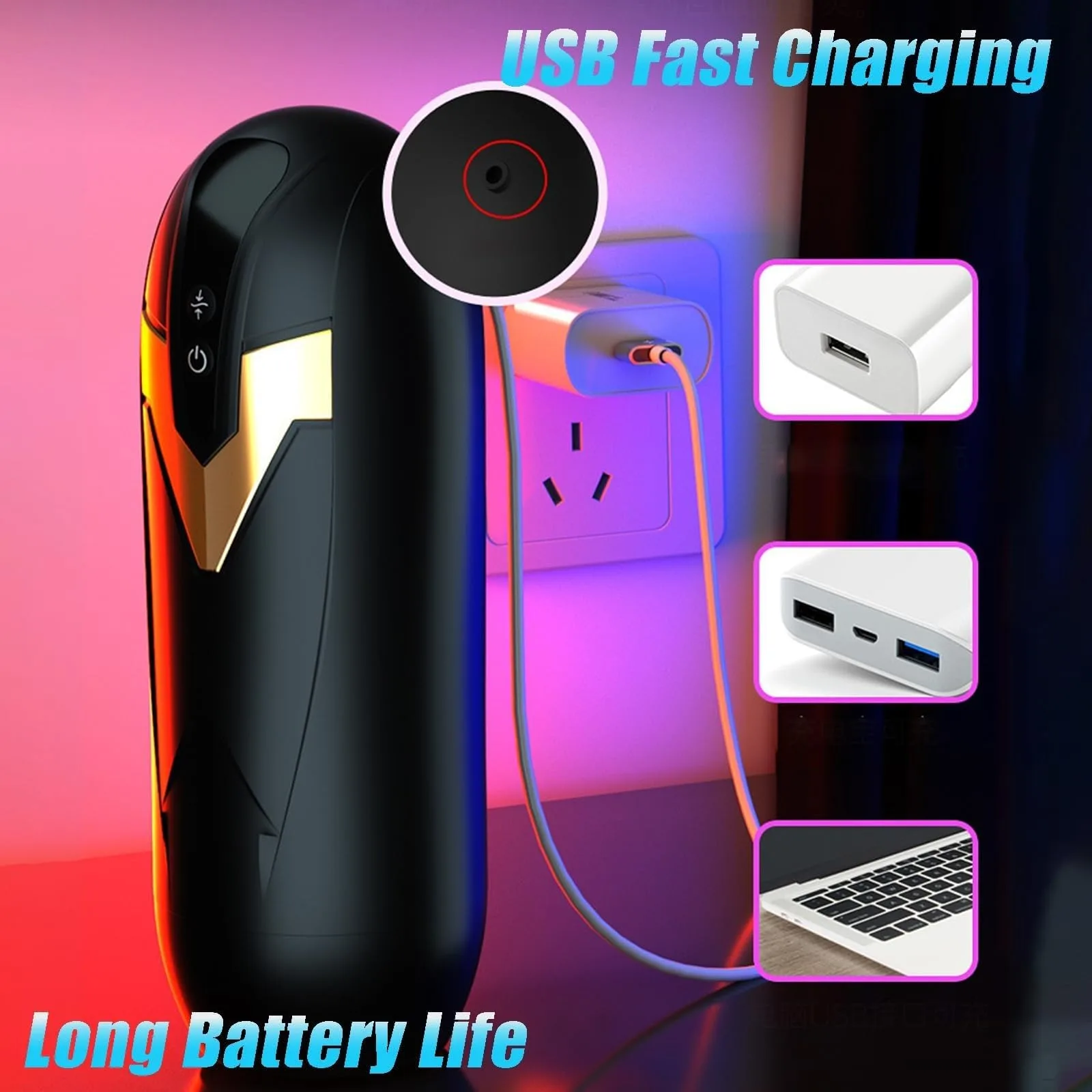 Iron Man 13 Mode Vibration Suction Masturbation Device — photo 4