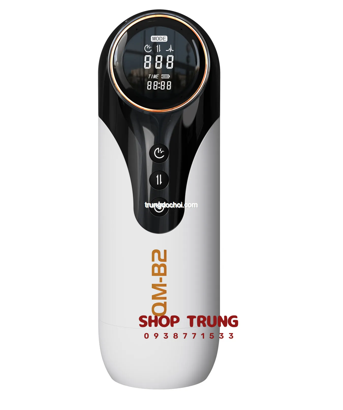 QM B2 5-in-1 vibrating thrusting heating realistic masturbator — photo 3