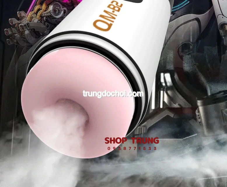 QM B2 5-in-1 vibrating thrusting heating realistic masturbator — photo 7