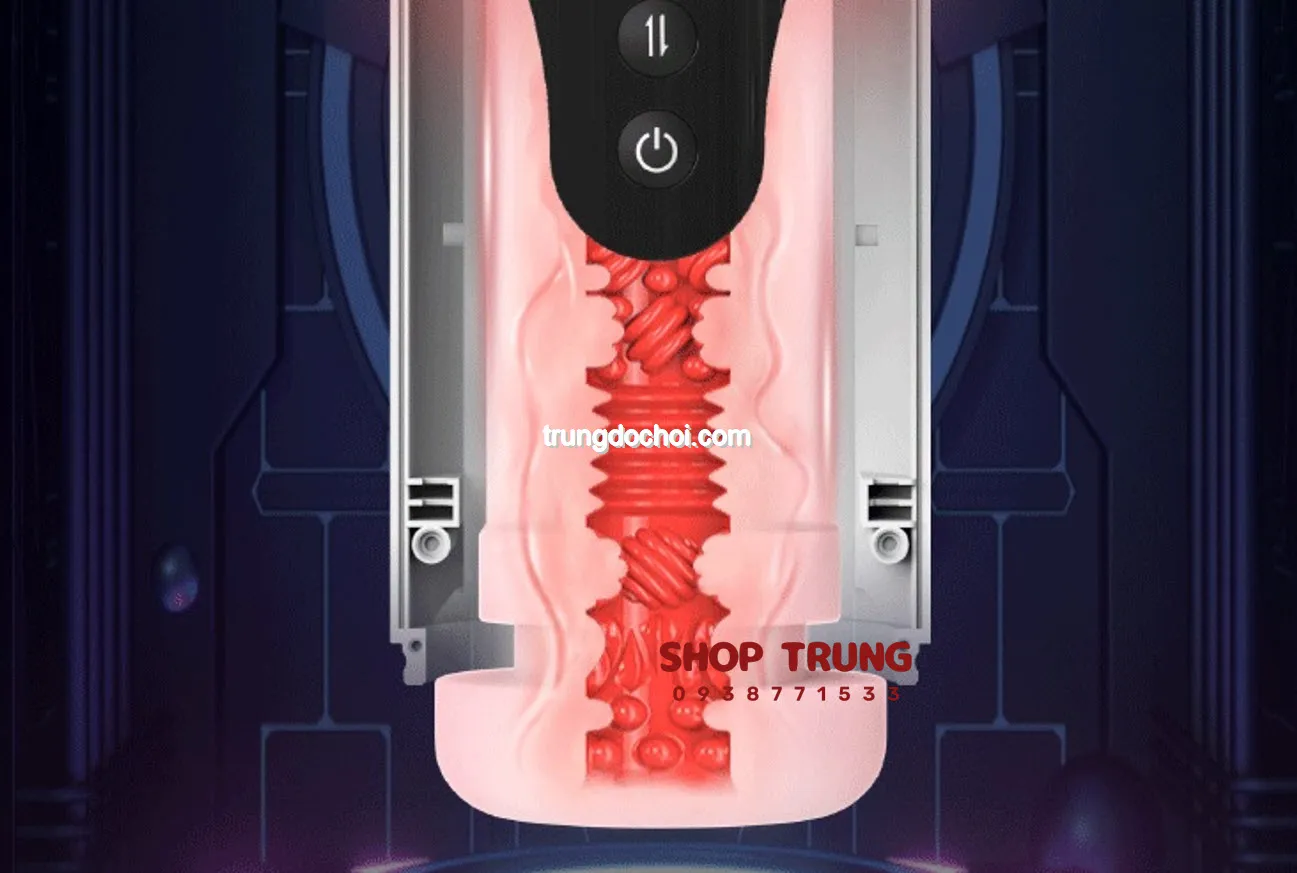 QM B2 5-in-1 vibrating thrusting heating realistic masturbator — photo 5