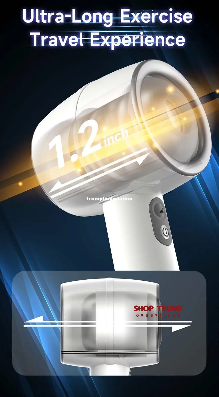 XF006 Handheld Male Masturbator Vibrating Thrusting Toy — photo 4