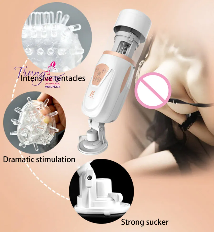 Telescopic AirBag Vibrating Male Masturbator Powerful — photo 7
