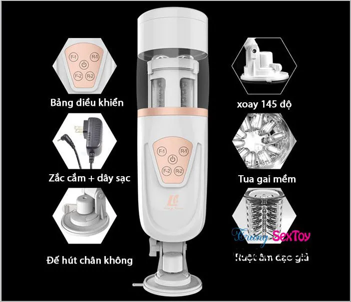 Telescopic AirBag Vibrating Male Masturbator Powerful — photo 3