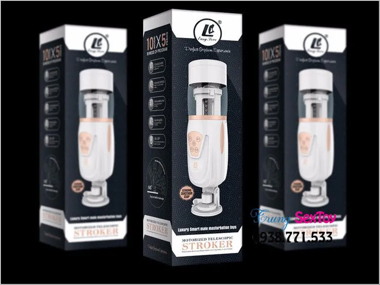 Telescopic AirBag Vibrating Male Masturbator Powerful — photo 2