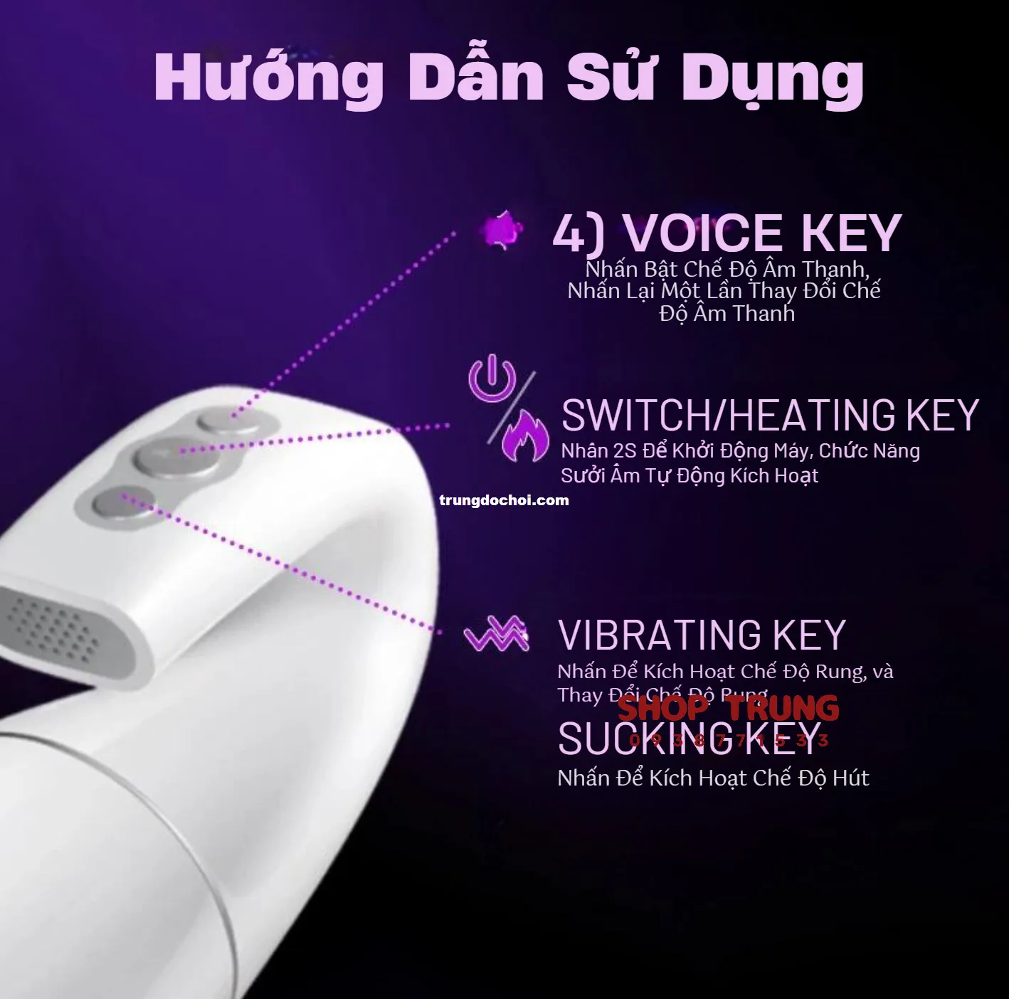Swan 7 Mode Automatic Male Sucking Vibrator Toy 2024 — photo 4