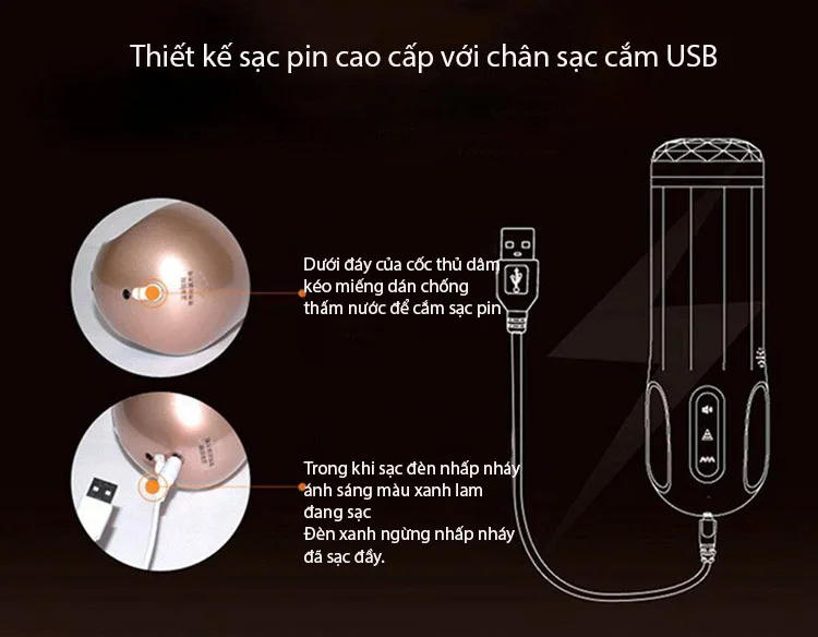 Nano AD34D Premium Male Automatic Masturbator, 10 Vibes + 3 Thrusts — photo 4