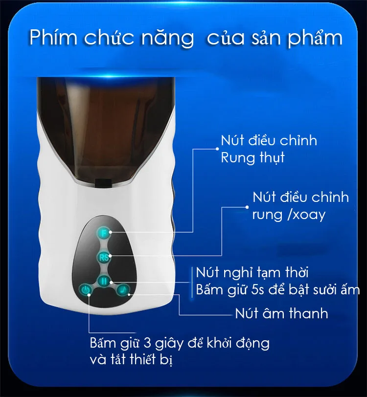 Navigator Cup Automatic Male Masturbator Heated Vibe — photo 4