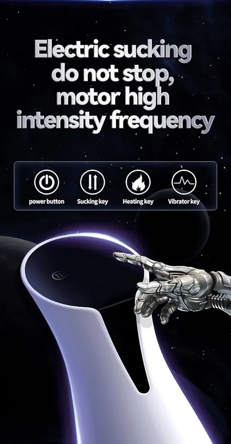 Galaxy Auto Sucking Vibrator Touch Screen USB Rechargeable Silicone — photo 6
