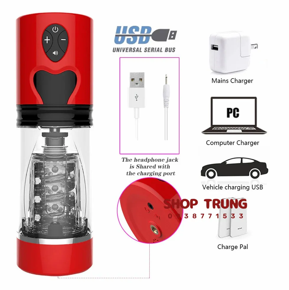 Mgic 2023 Male Vibrating Thrusting Masturbator USB — photo 3